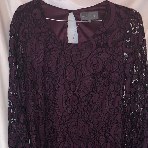 Sunday in Brooklyn Purple Lace Dress Size S / M - Picture 1 of 5